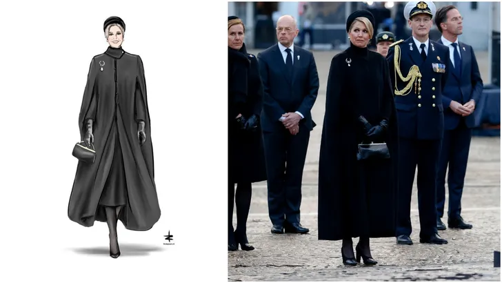 Máxima inspireert met Herdenkingslook