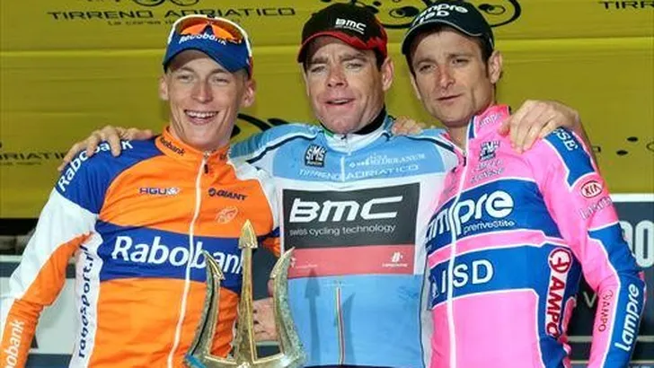 Evans wint de Tirreno, Gesink wordt tweede