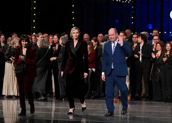 Charlene en Albert bij het 25-jarig jubileum van het Grimaldi Forum