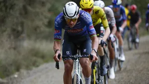 Mathieu van der Poel in volle inspanning.