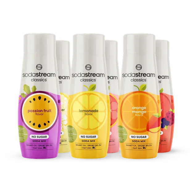 Sodastream Classics Fruit Flavours Mix Zero 6-pack