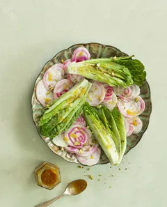 Chioggia-salade met mosterd-sinaasappeldressing