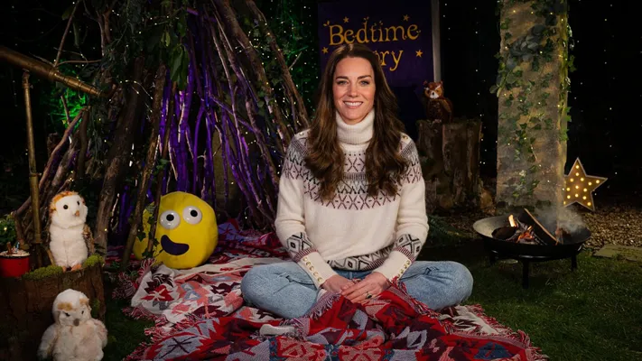 Prinses Kate leest in 2023 een verhaaltje voor CBeebies