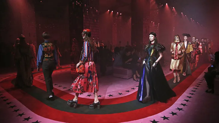 De Gucci SS17 show tijdens Milan Fashion Week