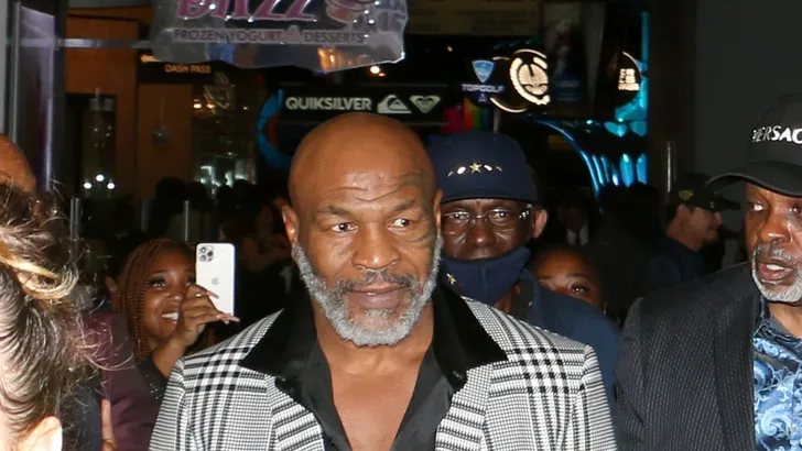 Bezopen vent zoekt ruzie met Mike Tyson en krijgt klappen