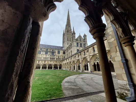 De kathedraal van Norwich.