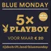 BLUE MONDAY-DEAL: 5X PLAYBOY VOOR MAAR €20