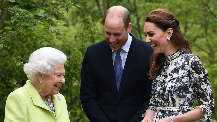 Queen, William en Kate