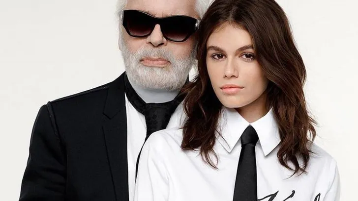 Slim: Karl Lagerfeld presenteert samenwerking met Kaia Gerber