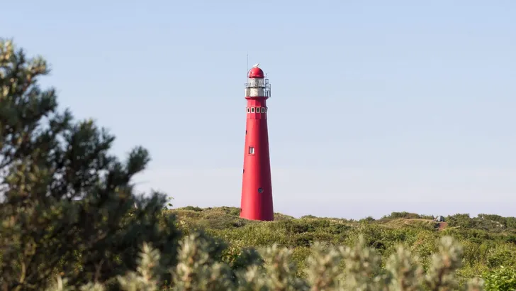 Old lighthouse on the dutch isle Schiermonnikoog