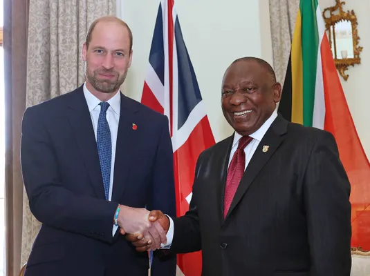 William en de president van Zuid-Afrika