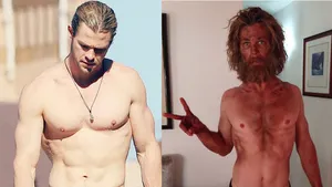 Chris Hemsworth enorm afgevallen