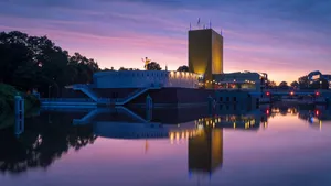 Pink dawn in Groningen