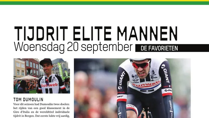 WK-Special: 'Wie kan Dumoulin aan op het WK Tijdrijden?'