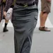 Lange rok met zakken gespot op de catwalk tijdens Fashion Week.
