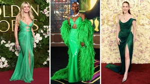 Heidi Klum, Cynthia Erivo en Rachel Brosnahan op de rode loper