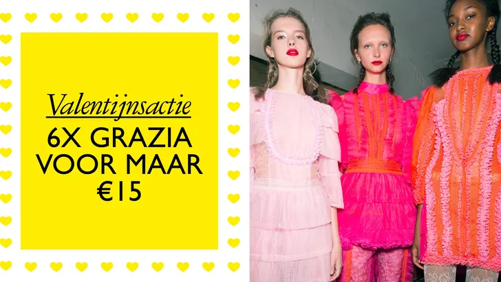 Valentijnsactie: 6x Grazia voor €15