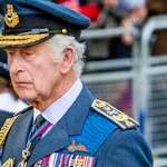 King Charles lll joined the Funeral Procession towards Westminster Hall with coffin with the remains of  the Queen Elizabeth of the United Kingdom