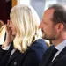 Kroonprinses Mette-Marit en kroonprins Haakon