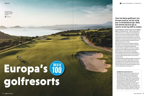 Top 100 Golfresorts Europa