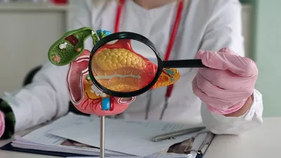 microscoop bij een alvleesklier
