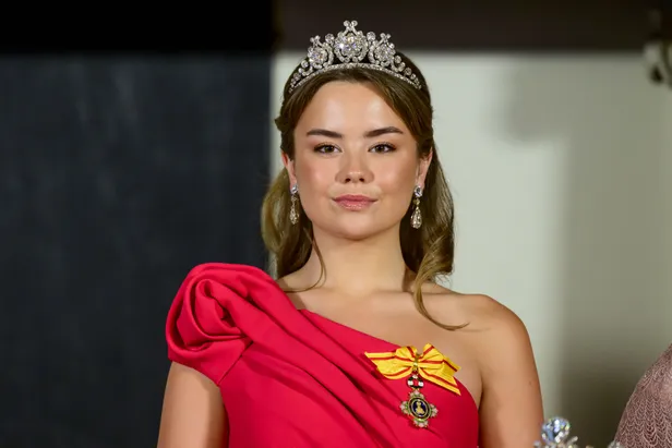 Prinses Ariane tijdens staatsbanket. 