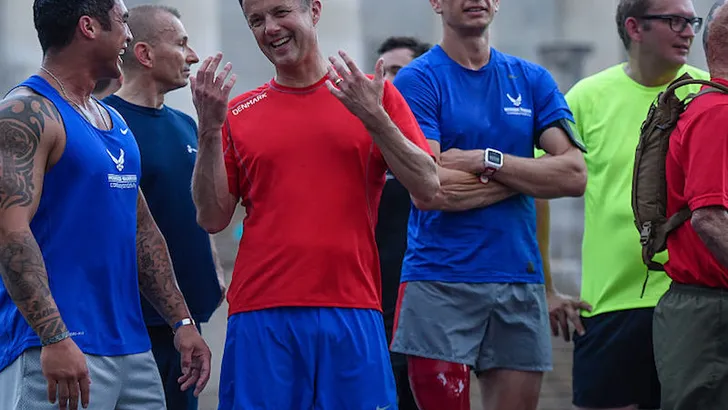 Prins Frederik houdt hardloopwedstrijd