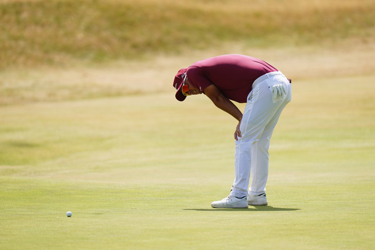 Herbert mist kans op golfhistorie in The Open op centimeters