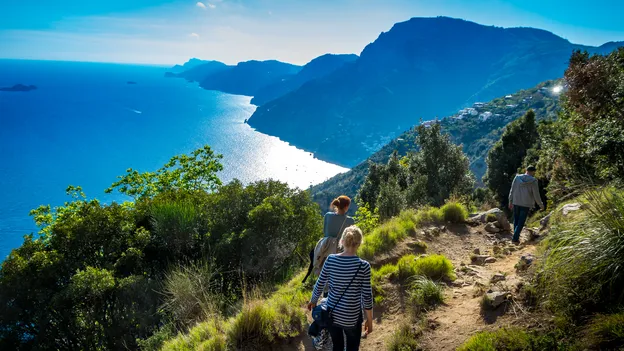 Foto van het Italiaanse wandelpad Sentiero Degli Dei