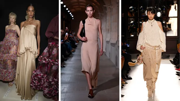 Zimmermann, Victoria Beckham en Balmain, SS26.