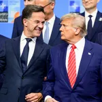 Mark Rutte en Donald Trump