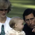 prinses Diana, baby Willliam en Charles