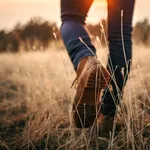 Man walking in nature