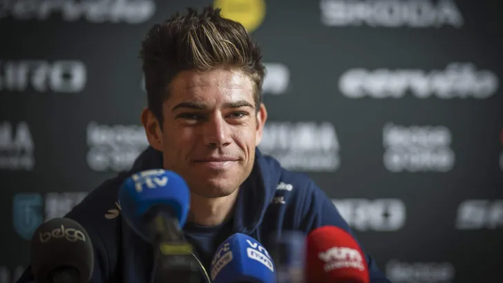 press conference prior to the 2024 Omloop Het Nieuwsblad