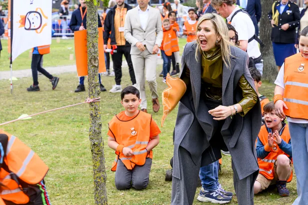 Koningin Máxima bij de Koningsspelen 2025 in Roosendaal.