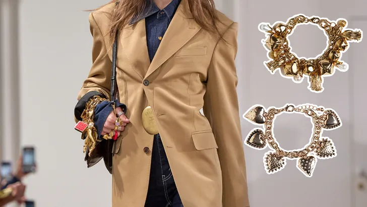 Gespot op de catwalk: De terugkeer van de chunky bedelarmband