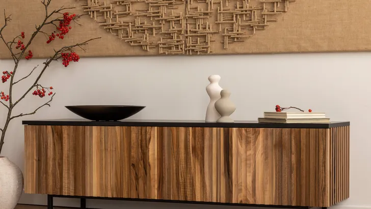 Foto van Japandi interieur.