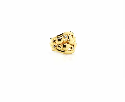Tamara Comolli India ring roodgoud met diamant