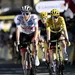 pogacar en vingegaard op alpe d'huez in tour de france 2023