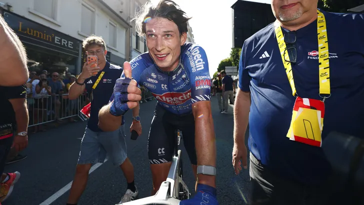 Jasper Philipsen na de zeventiende etappe
