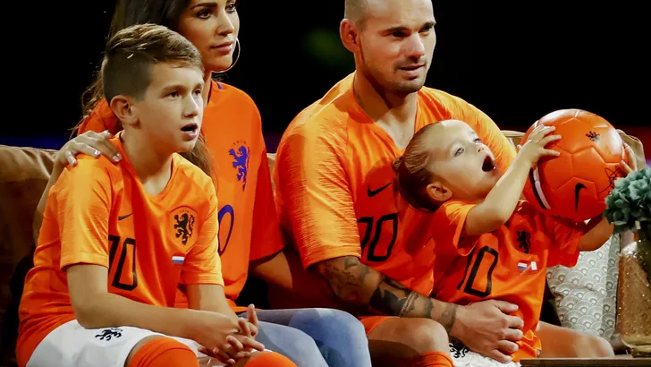 Wesley Sneijder in de fout gegaan bij Yolanthe