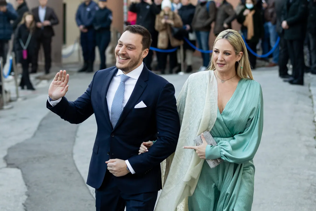 Royal uitvreters: Prinses Theodora van Griekenland met haar echtgenoot, Matthew Kumar.