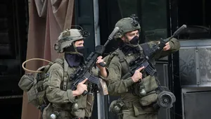 Israëlische soldaten in het gebied