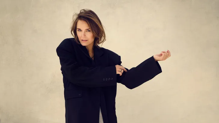 Hanna Verboom op set tijdens de covershoot met Nouveau.