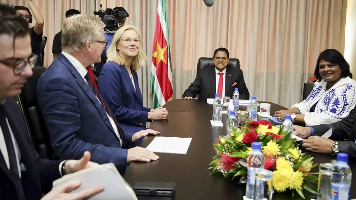 Sigrid Kaag Suriname president Chan Santokhi