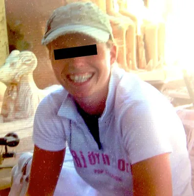 Janet S. op een vakantie in Egypte.