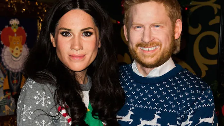 Creepy: Harry en Meghan-poppen op stap
