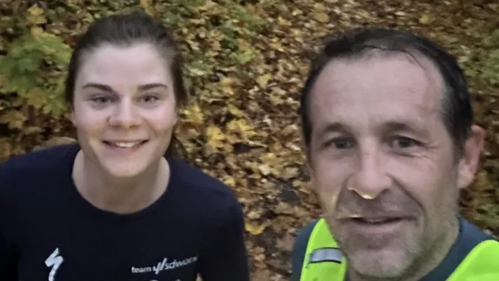 lotte kopecky aan het hardlopen