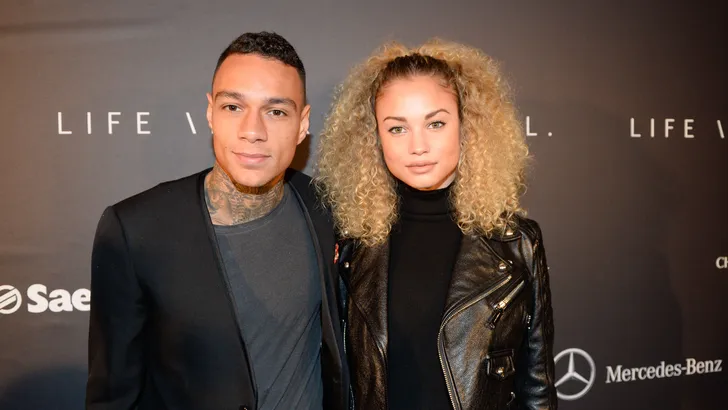 Voetballer Gregory van der Wiel is vader geworden