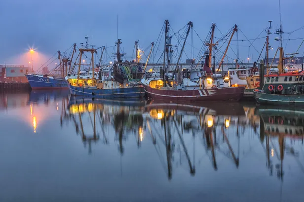 De haven van Lauwersoog